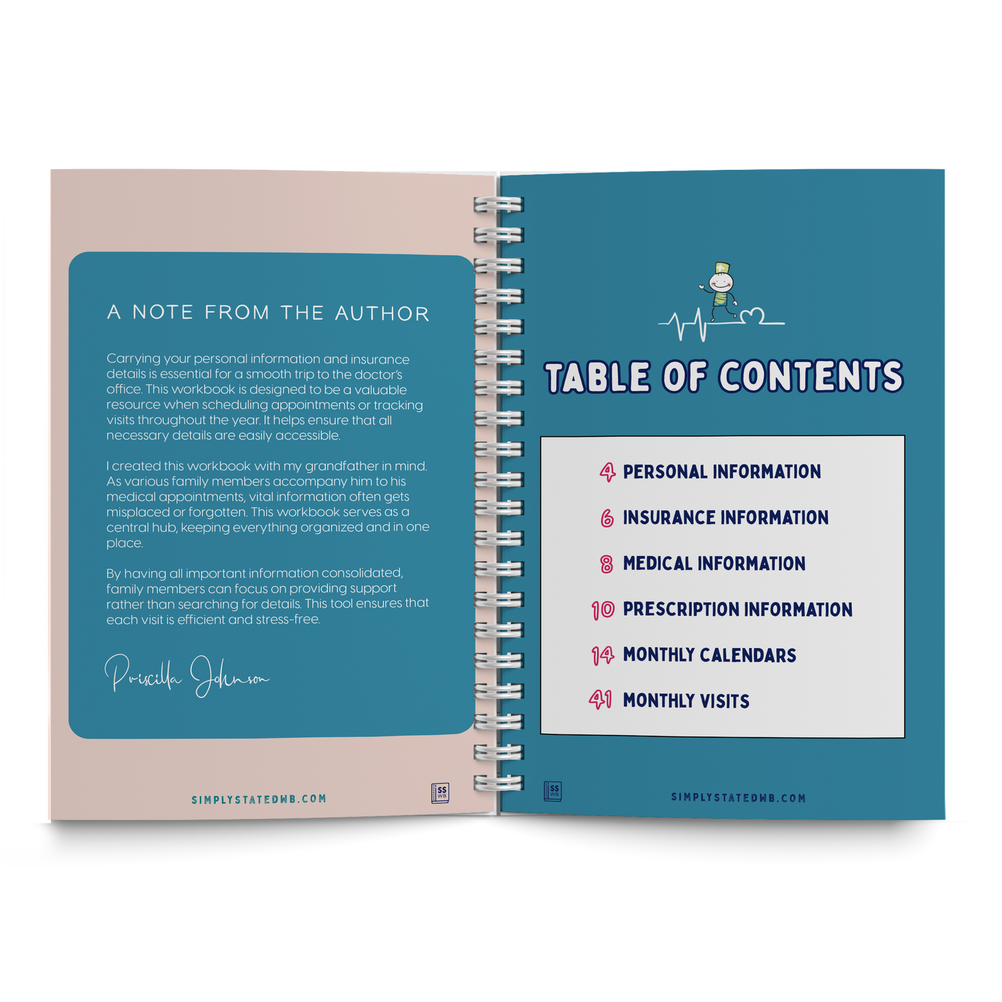 When Manage Your Care Happens Workbook: Track, Manage & Organize Your Healthcare | Simply Stated Workbooks
