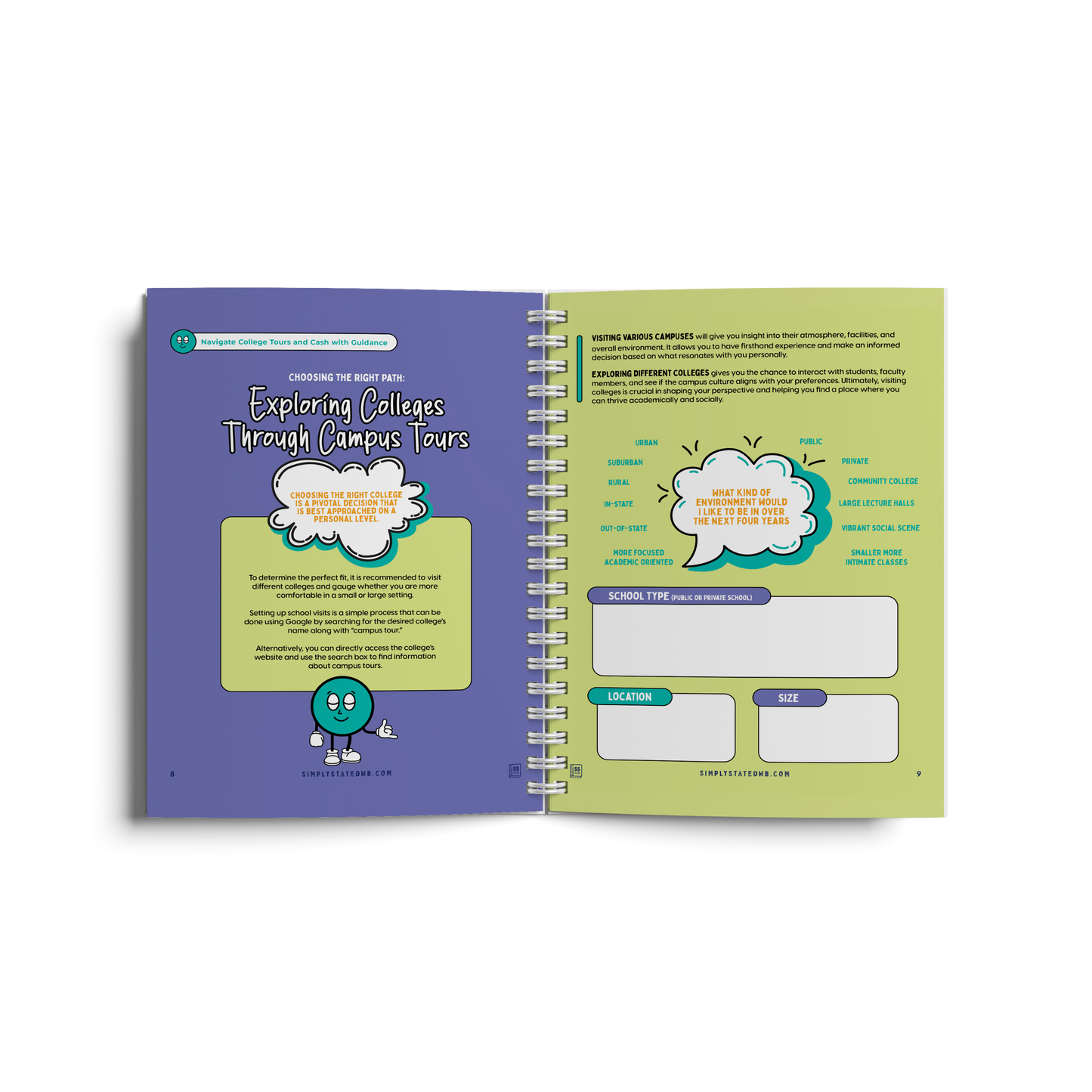 When College Happens: A College Prep Workbook for Students & Families | Simply Stated Workbooks