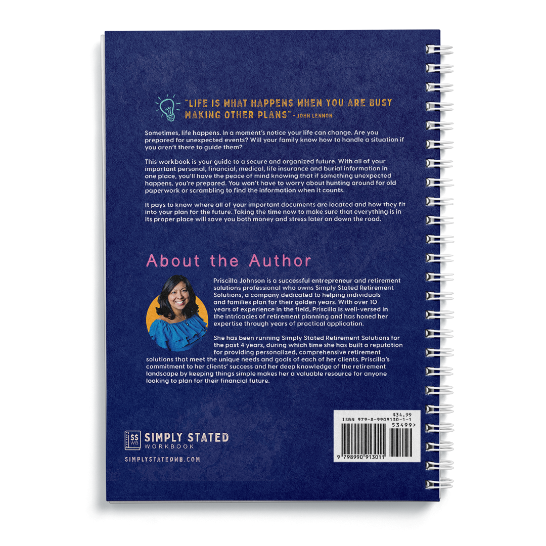 When Life Happens: A Life Organizer for Unexpected Events | Simply Stated Workbooks